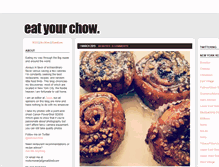 Tablet Screenshot of eatyourchow.com